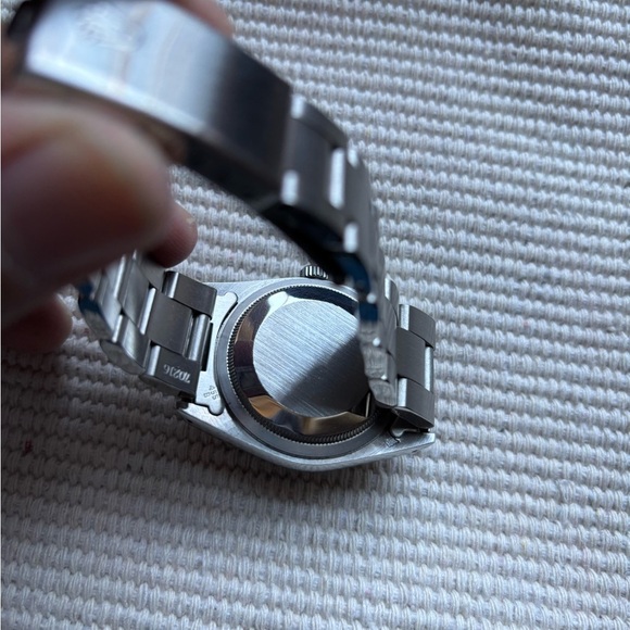 Vintage Rolex Oyester Tiffany & Co. Stamped Silver Watch, 35.5 mm - Picture 3 of 7